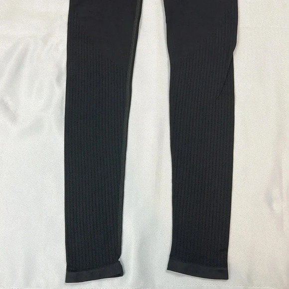 Nasty Gal Collection Black Seamless Ribbed High Rise Legging Size US 10 - Picture 7 of 11